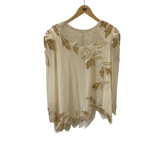 NWT DeadStock Sho Max Origionals Beaded Long Sleeve Top - Small/Medium - Picture 1 of 16